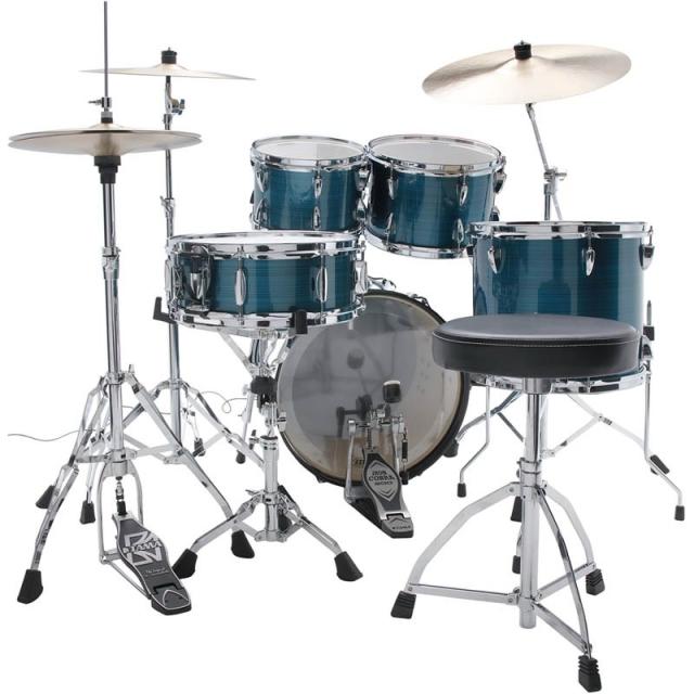 TAMA IP58H6-HLB [Imperialstar 18 バスドラムキット / シンバル無し / ヘアライン・ブルー]_1