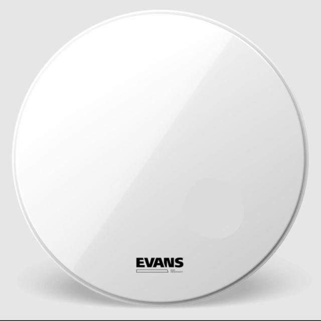 EVANS BD22RSW-NP [EQ3 Resonant Smooth White 22 / No Port / Bass Drum]【1ply ， 7.5mil + 10mil ring】