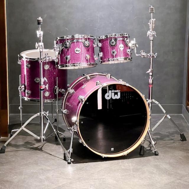 dw Collector’s Pure Maple 4pc Drum Kit [BD22，FT16，TT12&10 / Purple Glass FinishPly]の通販は