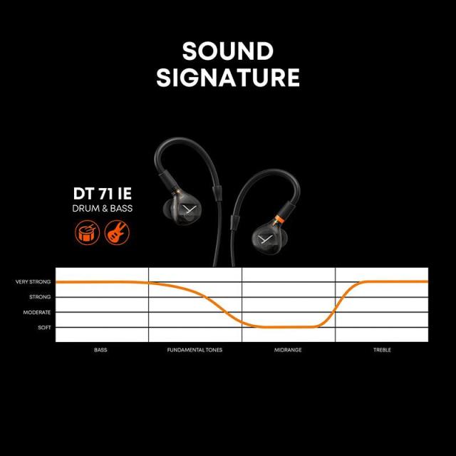 beyerdynamic DT 71 IE Drum & Bass (ベイヤーダイナミック)(IEM)(インイヤーモニター)(ドラム・ベースプレイヤー向き)_2