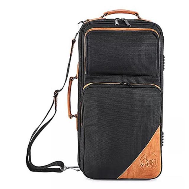 GARD BAGS ガードバッグス / エリート シリーズ 5-ECSK トランペット用　トリプル コンパクト ケース ブラックコーデュラ/ブラウンレザートリムの通販は