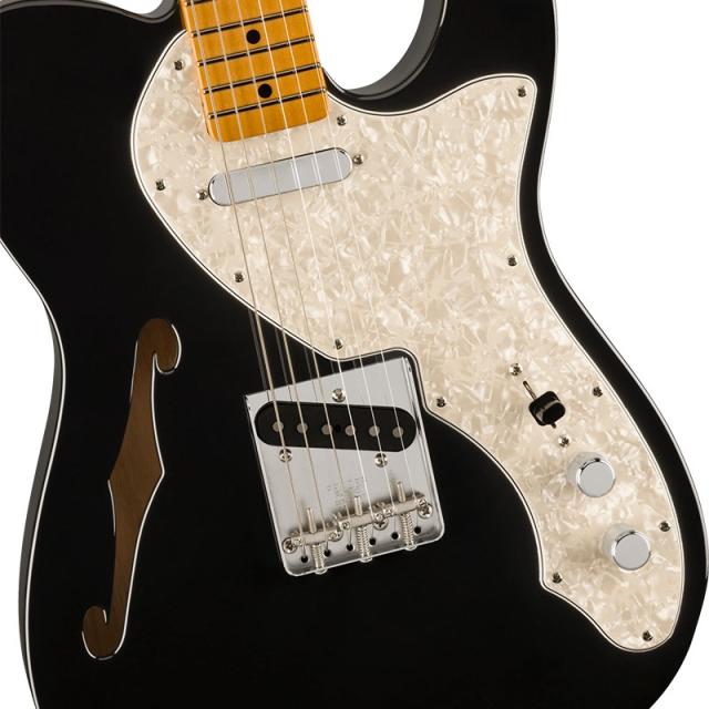 Fender MEX Vintera II 60s Telecaster Thinline (Black/Maple)_3