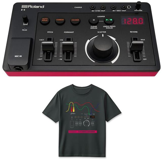 Roland (Tシャツセット)E-4 VOICE TWEAKER(AIRA Compact) & E-4 T-Shirts DesignA XL (RT/E-4AXL) セット ローランド