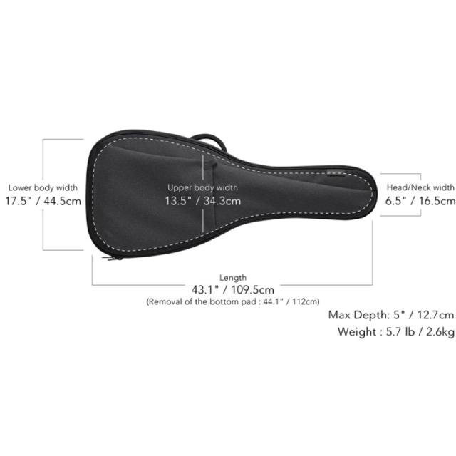 basiner BRISQ-AGDJ Charcoal Grey [アコギ用ケース]_4