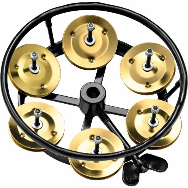 MEINL THH1B-BK [Professional HiHat Tambourines / Single Jingle：Solid Brass]