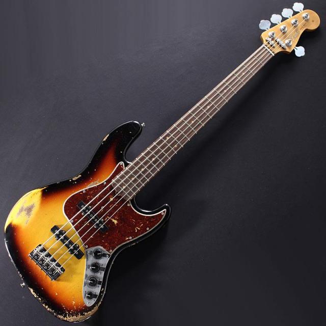 Fender Custom Shop Ikebe 50th Anniversary Custom Built Custom Classic Jazz Bass V Heavy Relic (SFAB3CS)