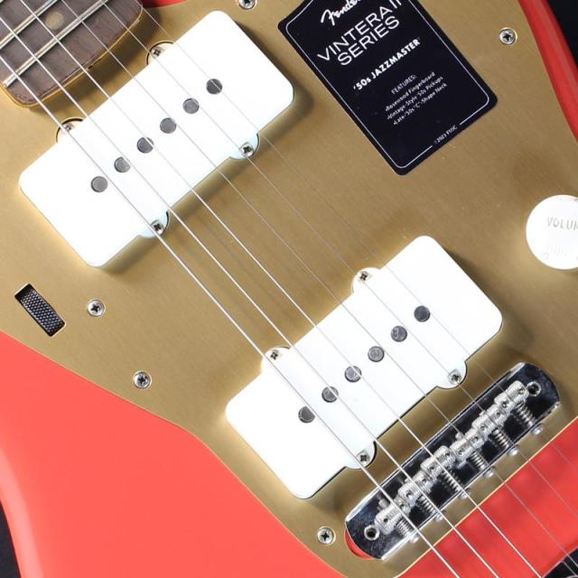 Fender MEX Limited Edition Vintera II Road Worn ’50s Jazzmaster (Fiesta Red/Rosewood) #MX25083821_3