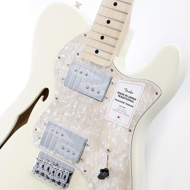 Fender Made in Japan Traditional 70s Telecaster Thinline (Olympic White/Maple) 【特価】_3