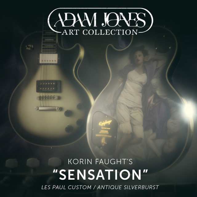 Epiphone Adam Jones Les Paul Custom Art Collection: Korin Faught’sSensation， Antique Silverburst 【特価】