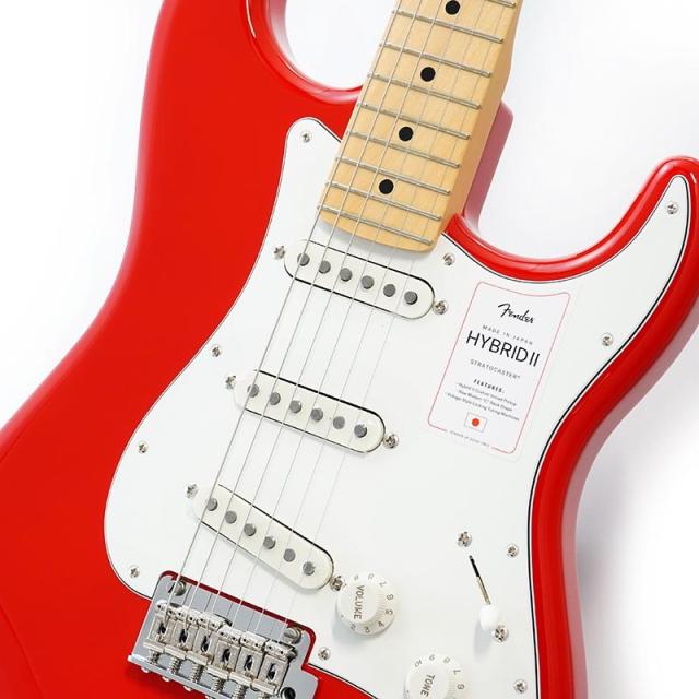 Fender Made in Japan Hybrid II Stratocaster (Modena Red/Maple)