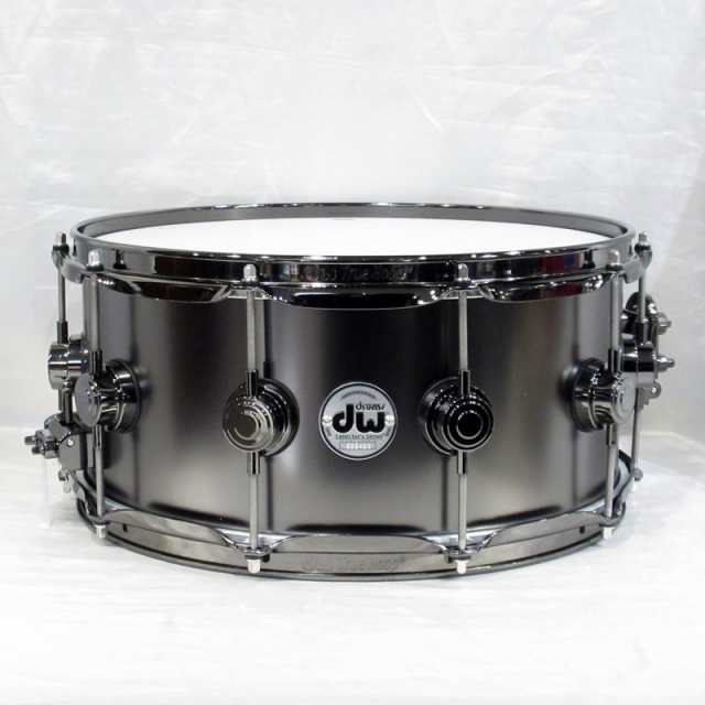 dw DRVD6514SVNBK [Collector's Satin Black Over Brass Snare