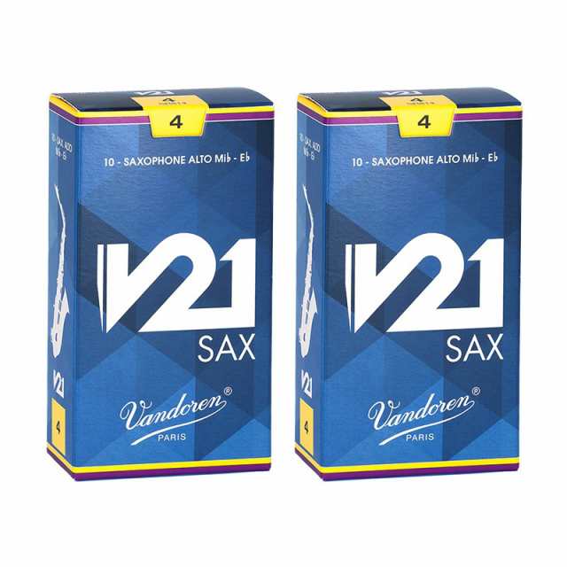 VANDOREN 【2個セット】《硬さ：4》アルトサックス用リード バンドレン V21の通販は