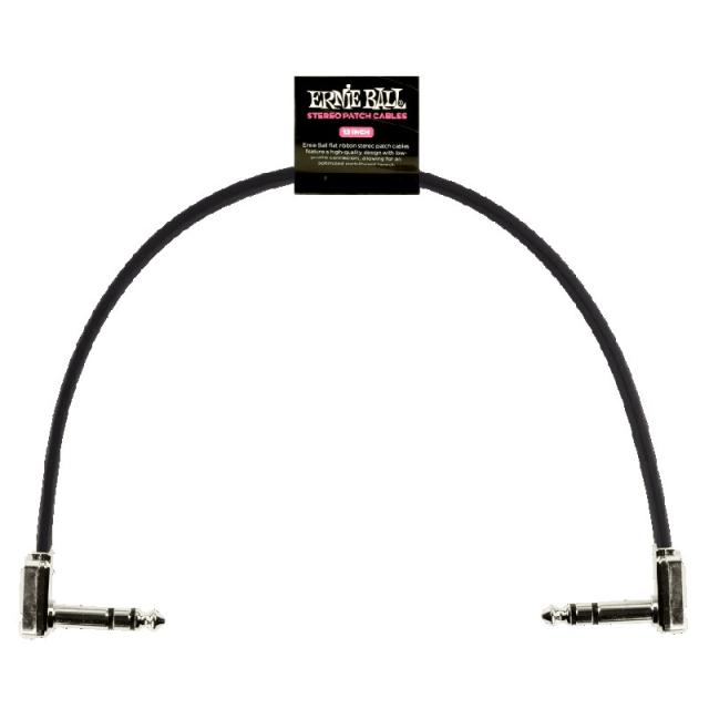 ERNIE BALL FLAT RIBBON STEREO PATCH CABLE 6409 (12inch/30.48cm)の通販はau