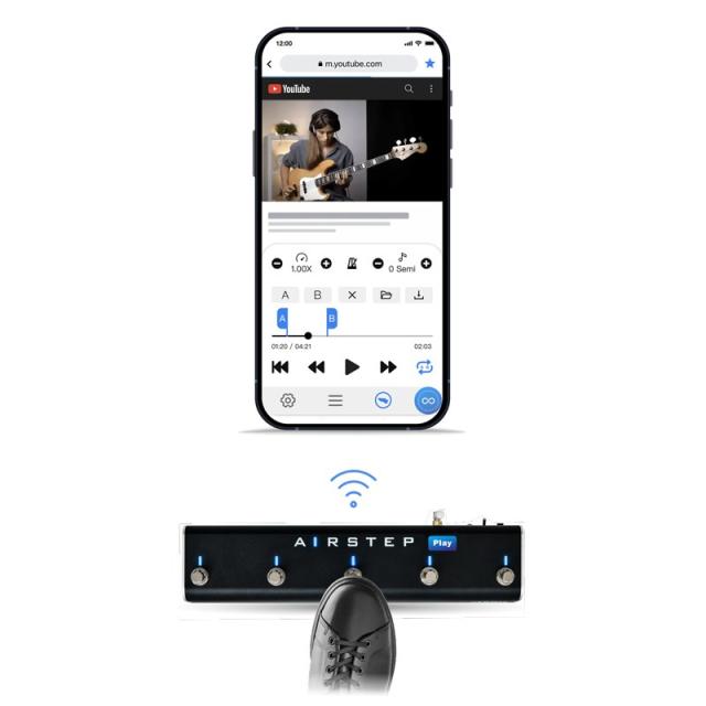 XSONIC 【WEB限定在庫処分セール】 AIRSTEP Play Youtubeハンズフリーコントローラー_2
