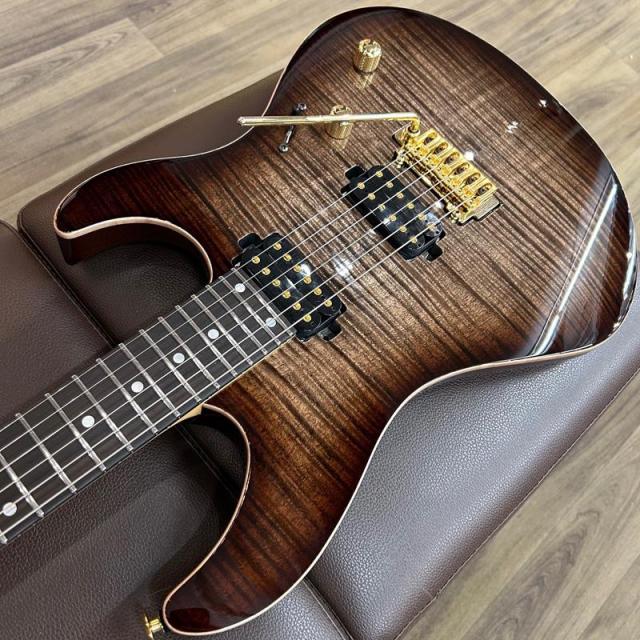 BLACK SMOKER USED 中古 FUTURA-S HH AAAA Flame Maple Top (Dark Brown Burst) [SN.25H31] ブラックスモーカー_9