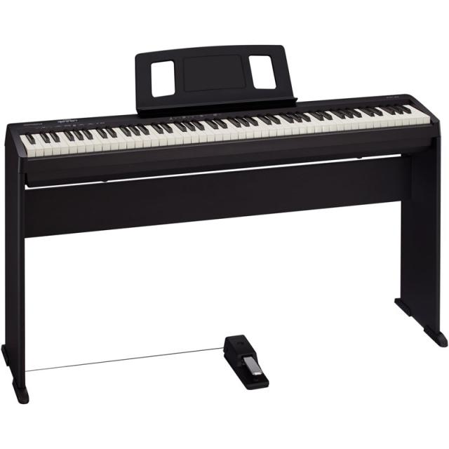 Roland FP-10-BK+KSC FP10-BK +DP-10【専用照明ランプ、純然たるダンパーペダルセット】【お取りつくろう仕かける付】【沖縄・離島貨物輸送別途積もり書き】(陰電子洋琴)