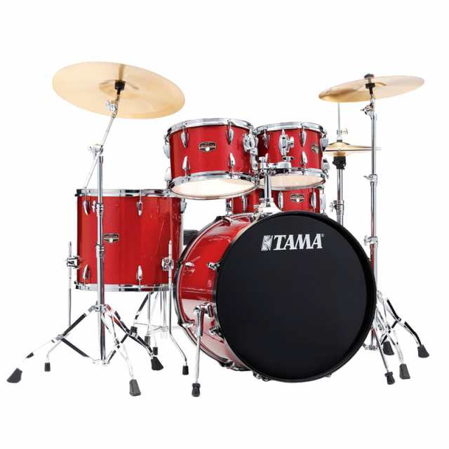 TAMA Imperialstar 22 バスドラムキット シンバル付きセット / バーント・レッド・ミスト[IP52H6RC-BRM] 【お取り寄せ品】