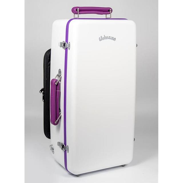 Wahnsinn Case ワンジンケース / COLOR CARBON Series (Matte White / Purple) トリプル トランペット用 ケース 【決算売り尽くしセール】