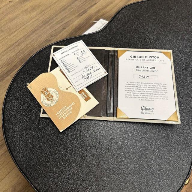 Gibson USED 中古 Murphy Lab 1957 Les Paul Custom Reissue 3-Pickup w/Bigsby Ultra Light Aged (Polaris White) 【SN.7 4819】_10