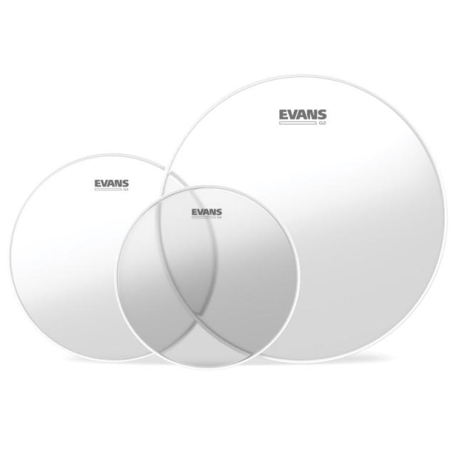 EVANS ETP-G2CLR-F [G2 Clear Fusion Tom Pack / 10’’，12’’，14’’]