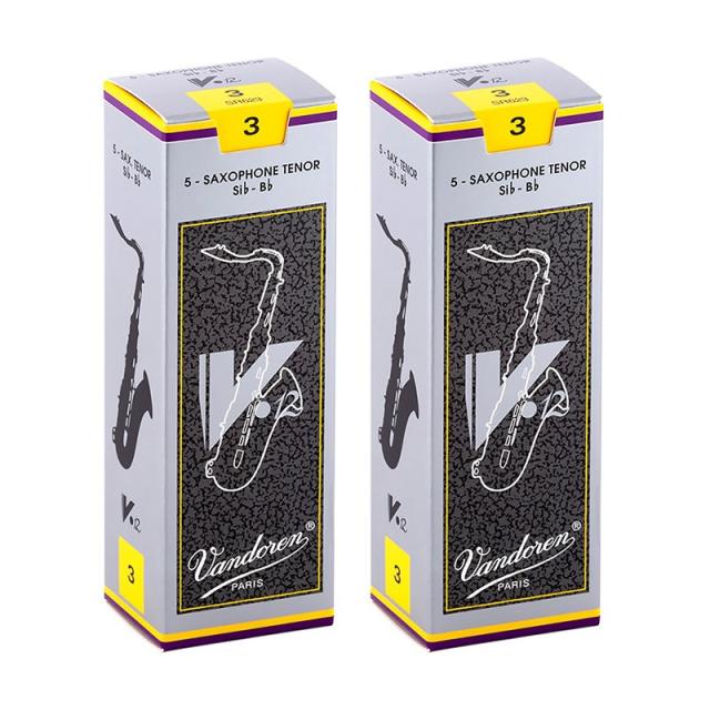 VANDOREN 【2個セット】《硬さ：3》テナーサックス用リード バンドレン V12の通販は