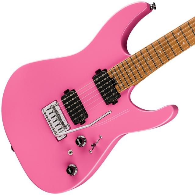 Charvel Pro-Mod DK24 HH 2PT CM (Bubblegum Pink/Caramelized Maple)_2