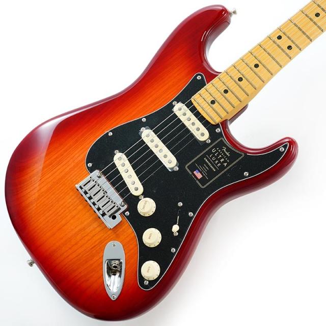 Fender USA American Ultra Luxe Stratocaster (Plasma Red Burst/Maple)の通販は