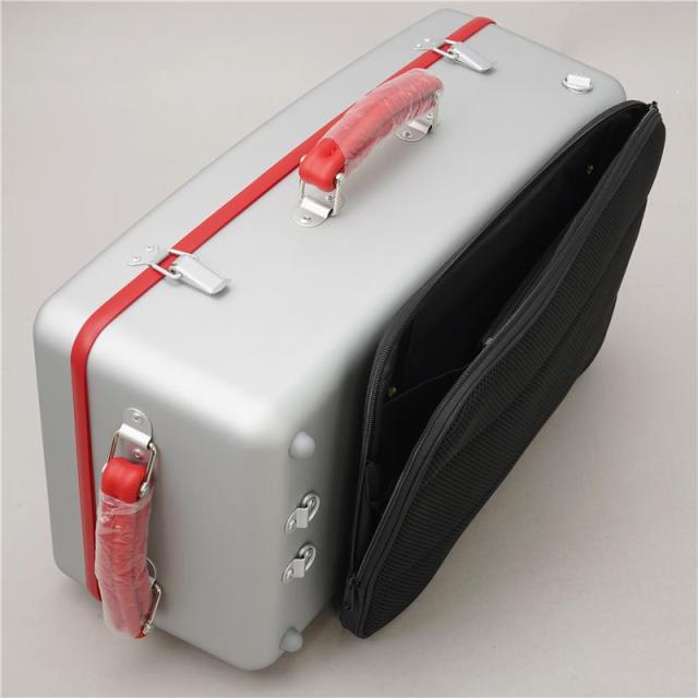 Wahnsinn Case ワンジンケース / COLOR CARBON Series (Matte Grey / Red) トリプル トランペット用 ケース_2