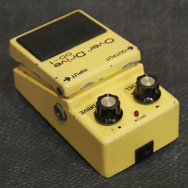 BOSS VINTAGE OD-1 Over Drive Long Dash Silver Screw ’81_2