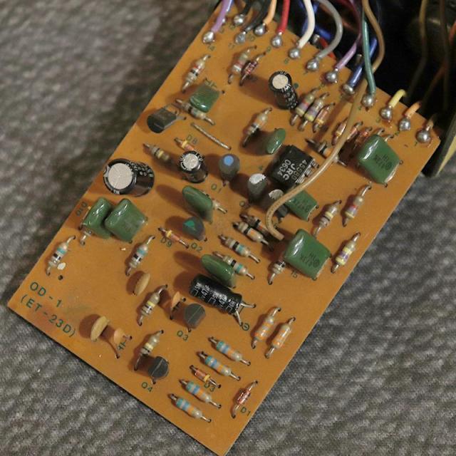 BOSS VINTAGE OD-1 Over Drive Long Dash Silver Screw ’81_4