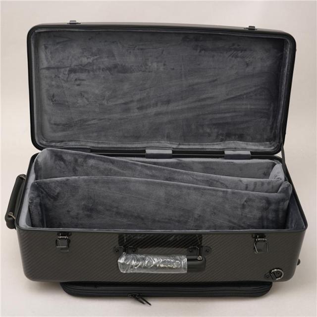 Wahnsinn Case ワンジンケース / 3K NATURAL CARBON Series (Glossy Black / Black) トリプル トランペット用 ケース_3