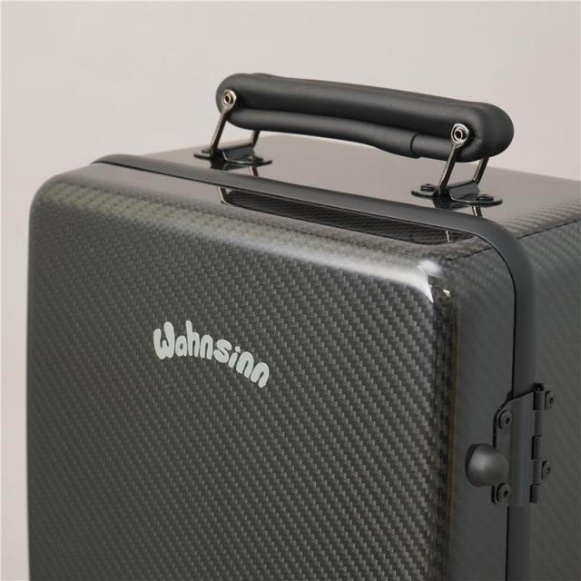 Wahnsinn Case ワンジンケース / 3K NATURAL CARBON Series (Glossy Black / Black) トリプル トランペット用 ケース_4