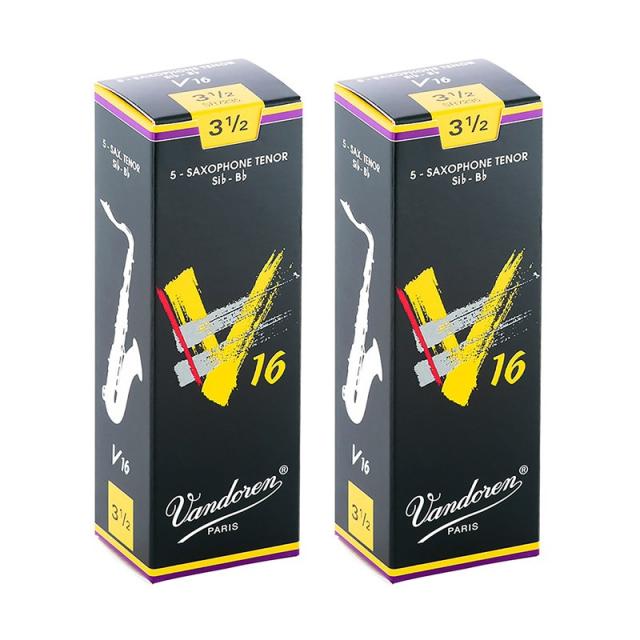 VANDOREN 【2個セット】《硬さ：3-1/2》テナーサックス用リード バンドレン V16の通販は 5,665円
