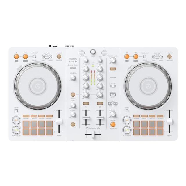 Pioneer DJ DDJ-FLX4 パソコンスタンド付き Amazon | パイオニア DJコントローラー DDJ-FLX4 W (ホワイト) +