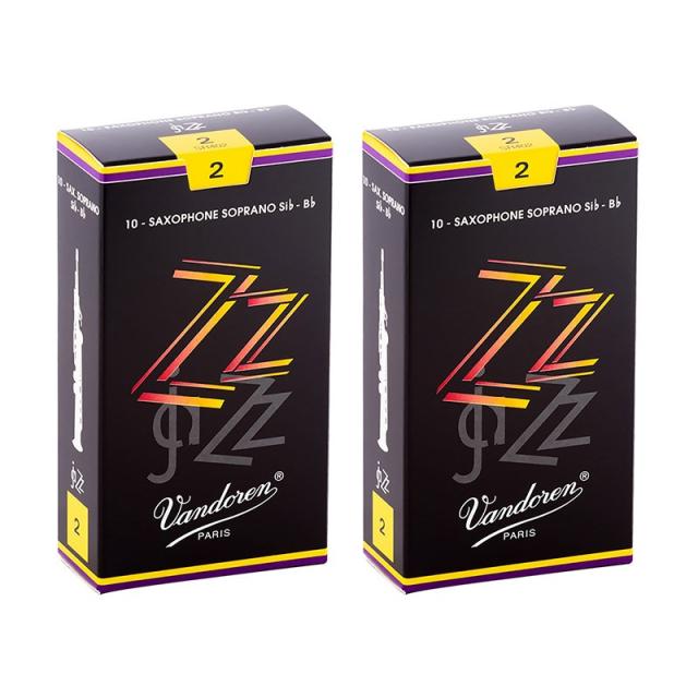 VANDOREN 【2個セット】《硬さ：2》ソプラノサックス用リード バンドレン ZZ (ジージー) 6,061円