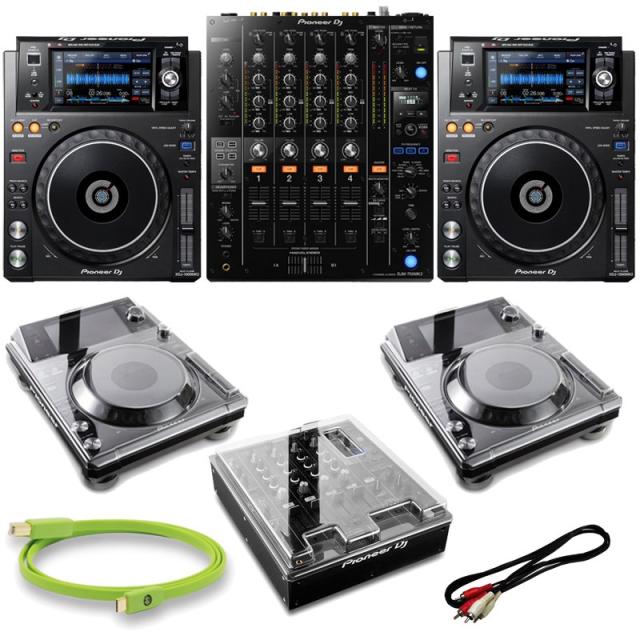 Pioneer DJ XDJ-1000MK2 + DJM-750MK2 クラブスタイル8点SET 【本体保護カバー & 高品質USBケーブル付属】の通販は