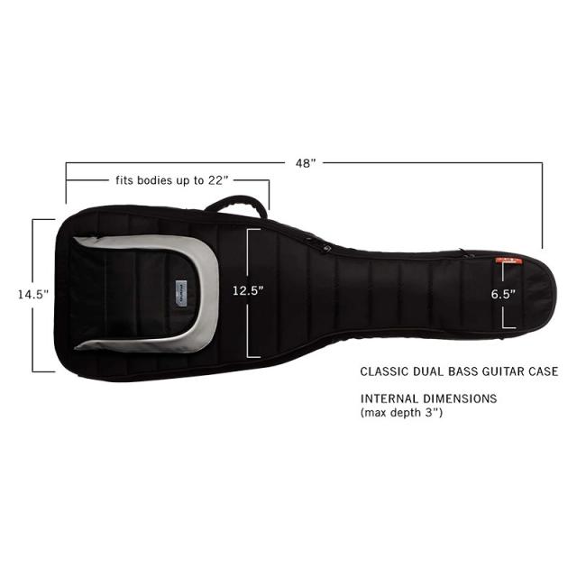 MONO M80 Dual Electric Bass Case， Black [M80-2B-BLK]_6