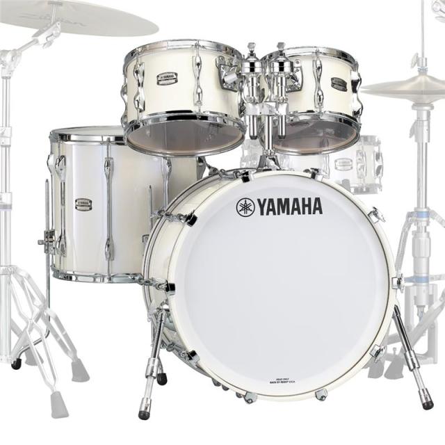 YAMAHA 【ヤマハアブソルートドラムショップ限定キャンペーン対象品！】Recording Custom 4pc Drum Set - ポーラーホワイト [RBB2216 PWH＋ RBP6F3 PWH]