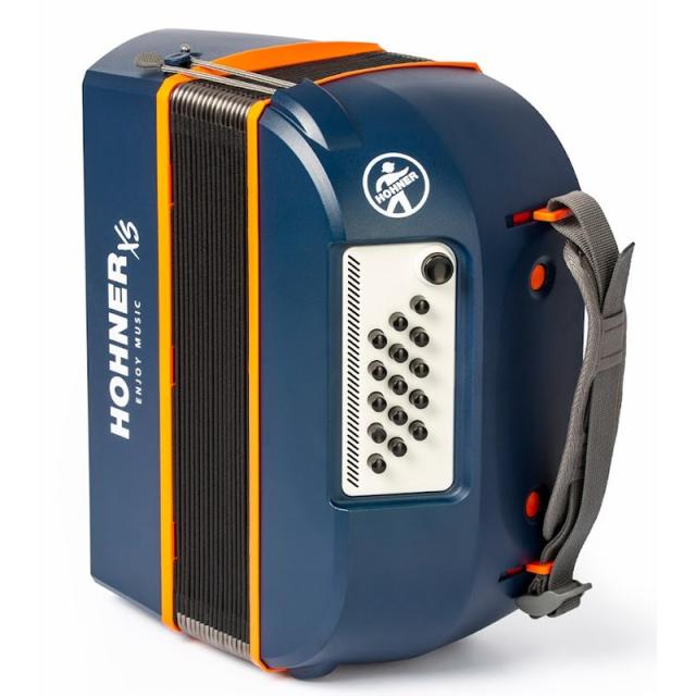 Hohner (アコーディオン専門店・出荷前検品発送)XSアコーディオン ピアノキー Dark Blue ホーナー アコーディオン 入門向け ピアノ式 小型 超小型 軽量