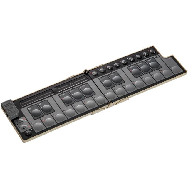 KORG 【激得GWセール】NANOKEY FOLD SB(サンドベイジュ)(折り畳み型コンパクト・USB・MIDIコントローラー)(コルグ)(NANOKEY-FD)ナノキーフォールド_1