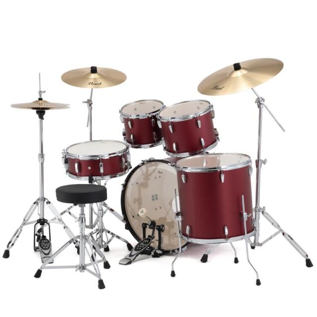 Pearl RS525SCWN/CN #747 [ROADSHOW シンバル付ドラムフルセット - Matt Red]【限定品】_1