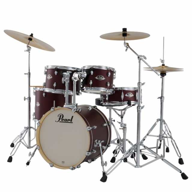 Pearl EXX785N/C #864 [EXPORT ジュニアサイズ ドラムセット - サテンスカーレット]【シンバル＆ハードウェア＆スティック付属】