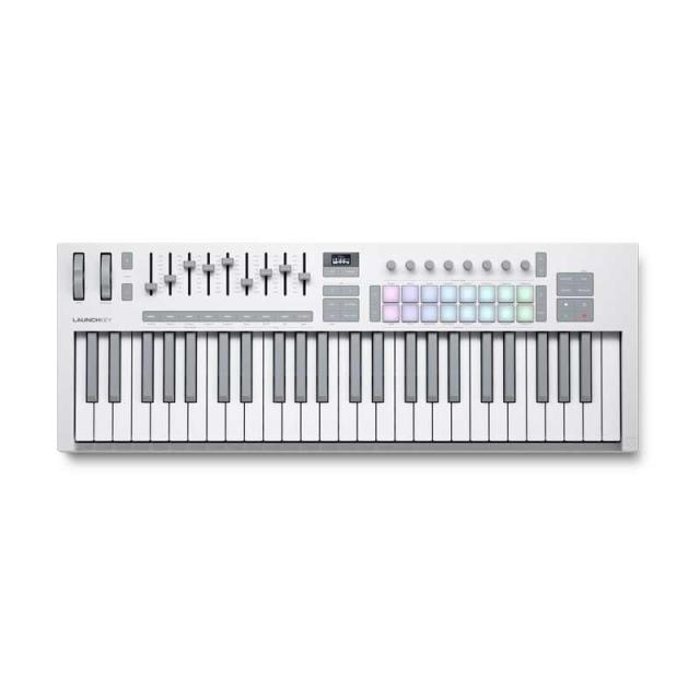 NOVATION Launchkey 49 Mk4 White(ノベーション)(ラウンチキー)(49鍵盤USB・MIDIコントローラー)【ソフトシンセ PLAY無償DL対応】【Steinberg Cubase LE 14付属！】