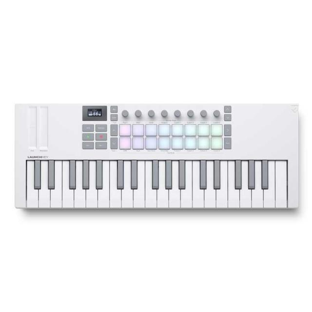 NOVATION Launchkey Mini 37 Mk4 White(ノベーション)(ラウンチキー)(37鍵盤ミニ・USB・MIDIコントローラー)【ソフトシンセ PLAY無償DL対応】【Steinberg Cubase LE 14付属！】