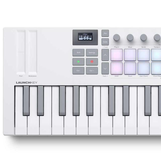 NOVATION Launchkey Mini 37 Mk4 White(ノベーション)(ラウンチキー)(37鍵盤ミニ・USB・MIDIコントローラー)【ソフトシンセ PLAY無償DL対応】【Steinberg Cubase LE 14付属！】_3