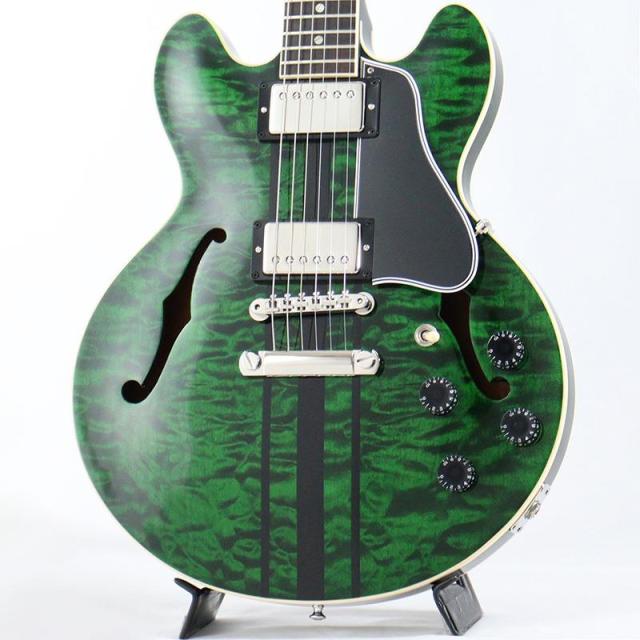 Gibson CS-336 3A Quilt Top Gloss (Green Tiger Stripe) 【Weight≒3.23kg】