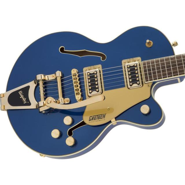 GRETSCH G5655TG Electromatic Center Block Jr. Single-Cut with Bigsby and Gold Hardware（Azure Metallic／Laurel）_2