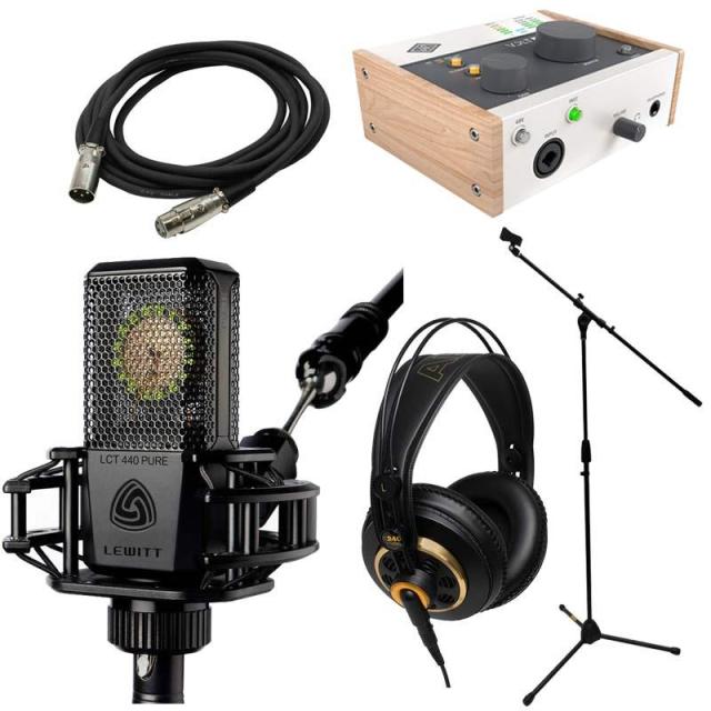 Universal Audio Volt 176 USB Recording Studio + LEWITT LCT 440 PURE Recording Set (DTMセット)(LUNA DAWソフト付属)(コンデンサーマイクセット)