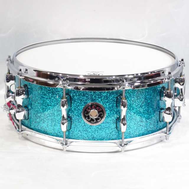 SAKAE OSAKA HERITAGE SD1455MA/M-TC [Maple Snare Drum 14’’×5.5’’ - Turquoise Champagne]