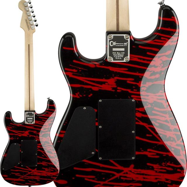 Charvel Warren DeMartini Signature Pro-Mod Blood and Skull (Blood and Skull/Maple)_1